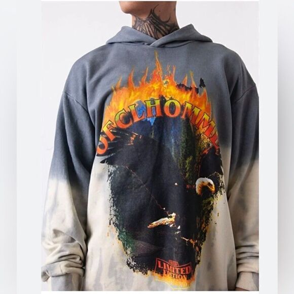 Bhm Oversize Ofcl Homme Eagle Printed Gradie... Size L - Picture 2 of 8